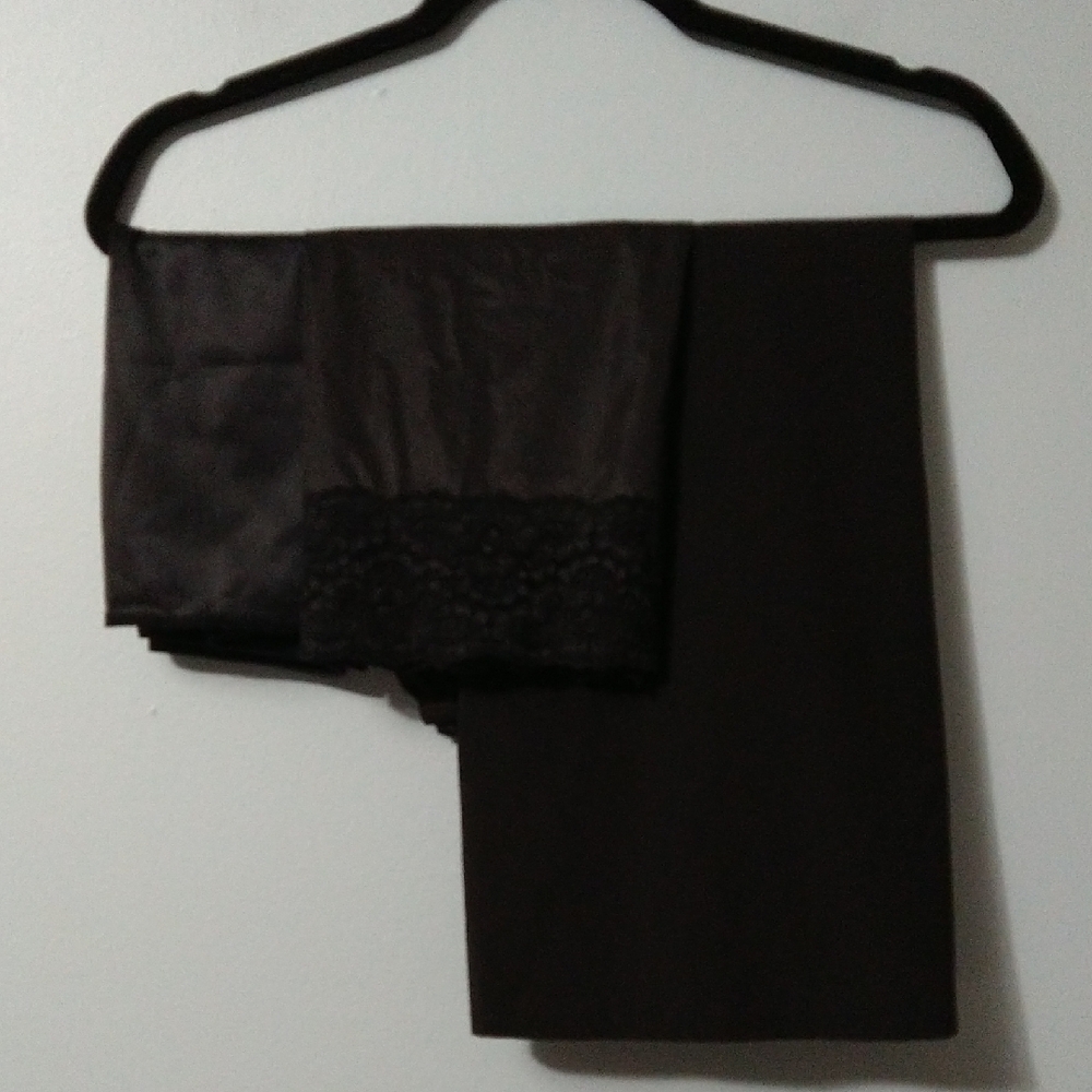 Elegant Black Under Garment Slip with Lace Detail Bundle Of 3 Size XS/S